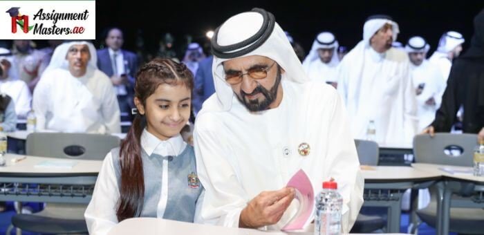 UAE Prime Minister Educating and also motivating the children's